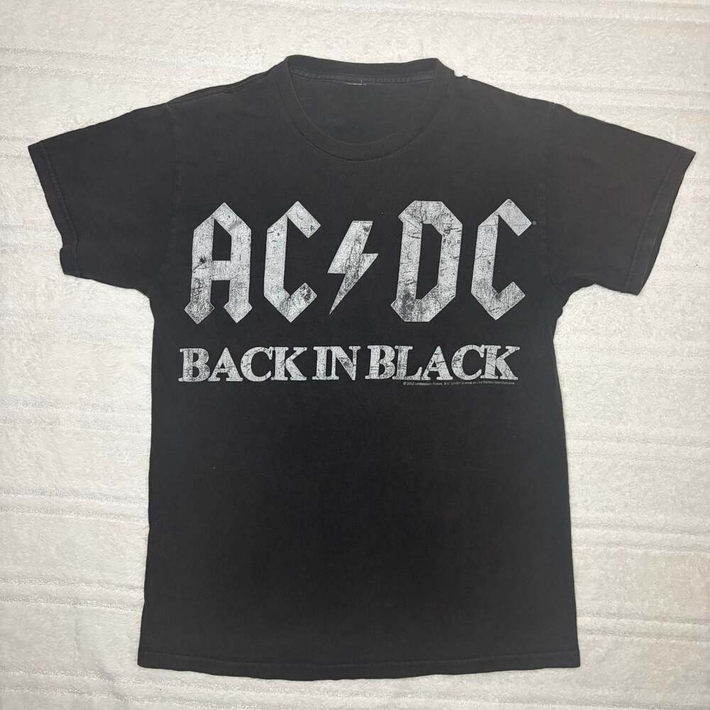 AC/DC Back In Black 2010 Band Tour Graphic T-Shirt